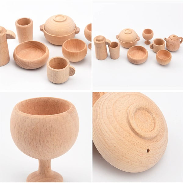 DIY Dukkehussæt Dukkehussæt Håndværk Legetøj med Møbler Mini Træhus Miniature Værelse Håndværk Legetøj til Børn Voksne null - A