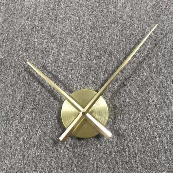 Stor kvartsurmekanisme ur med visere DIY stor vægur adgang guld én størrelse Gold One Size