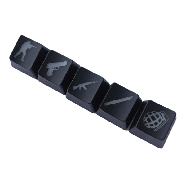 5 st OEM R4 Profil ABS Bakgrunnsbelyst Keycap Gaming Keycaps for Key Button Keycaps ABS Cap for Cherry MX Mekanisk tangentbord CS GO Keycap