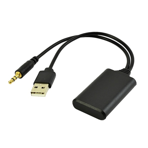 Bluetooth-kompatibelt modul Trådløs til lydindgang Musikafspiller Kabeladapter USB+DC-modtager Stereonavigationsradio