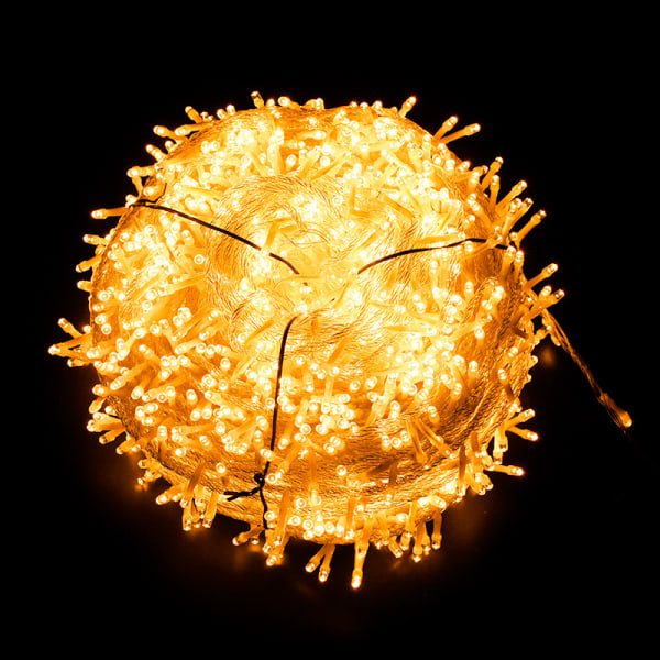 Blå Fe Lys 10M 100 LED Koldt Hvid Indendørs Julelys
