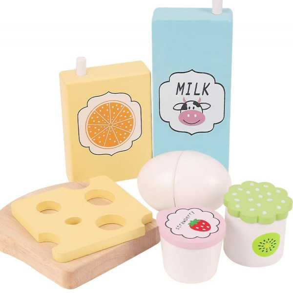 Kök låtsas leksak, trä Kök Matlagning Lek, låtsas lek apparat för barn, mat set, present till toddler flicka pojke leksak.
