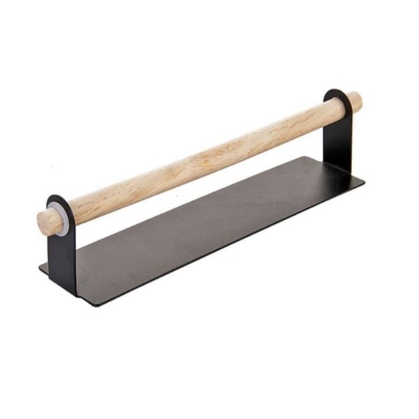 Magnetisk køkkenrulleholder i metal, uden boring, sort