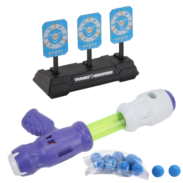 Målpoengleketøy med automatisk tilbakestilling - Mål med skumballer - Luftleketøy for barn - Innendørs og utendørs lek