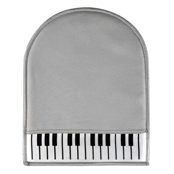 Piano rengöringshandskar Plysch polerduk Universal Instrument rengöringshandskar Grå