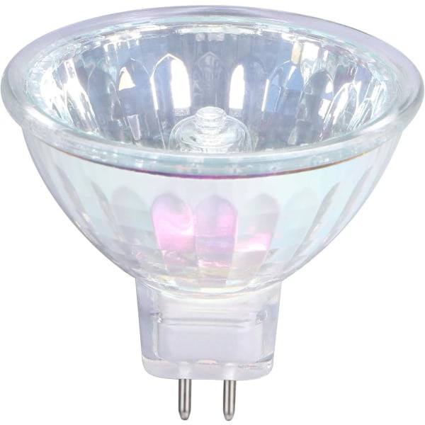 MR16 halogenlamper 20W 12V GU5.3 spotlights, 36° strålevinkel, dimbare varmhvite halogenlamper 2 pinner, 4000 timers levetid, Dichroic 6-pakning