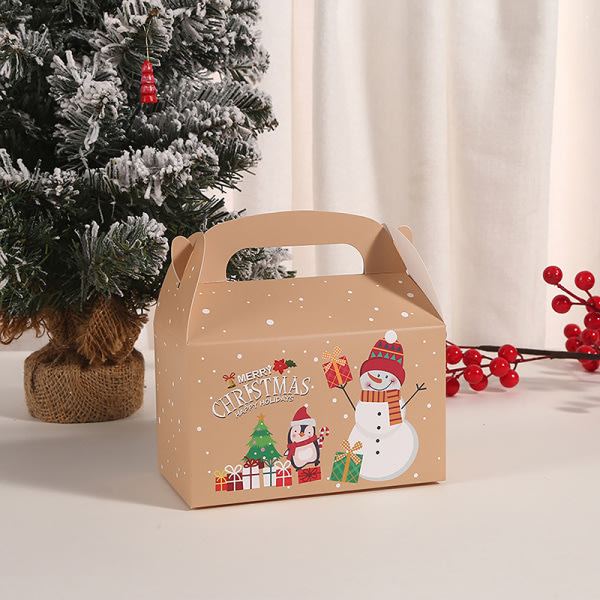 4 stk Kakeboksform God Jul Godisbokser Poser Jul C one size C one size