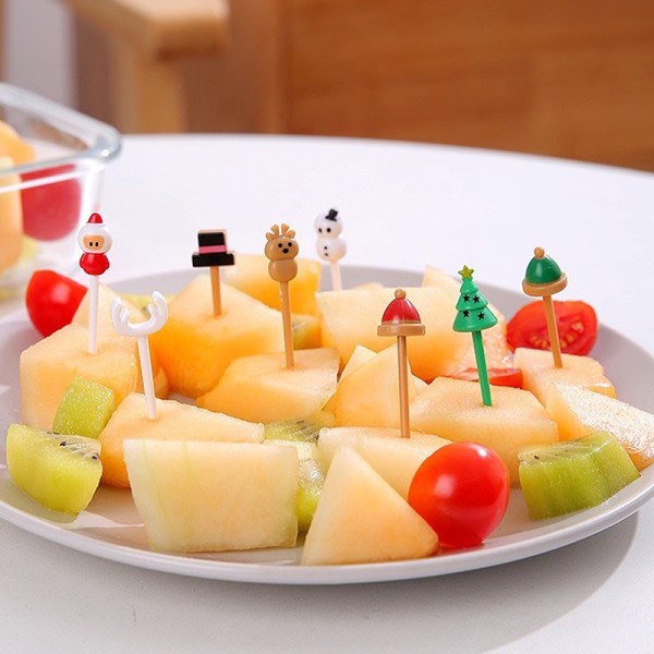 Mini Kids Animal Fruit Picks Forks Lunchbox Tillbehör Dekor T E