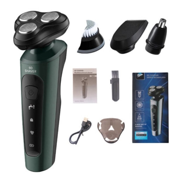 Elektrisk Rotary Rakapparat för Män Hårtrimmer 4 i 1 4 In 1