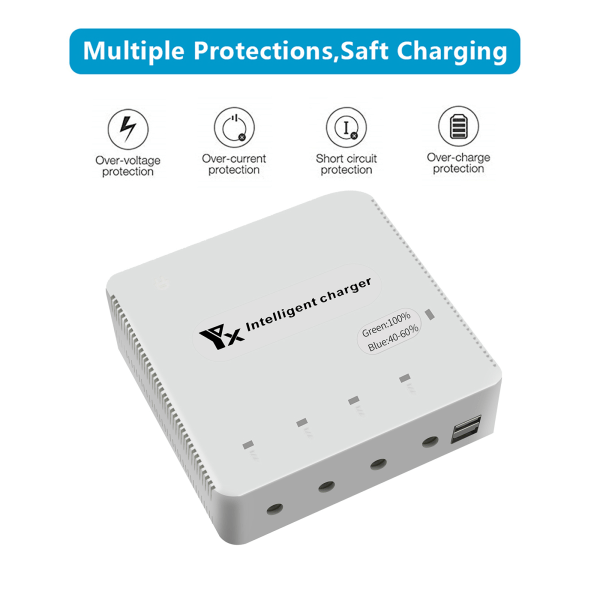 2V/24V Auto Parameter Justerbar Dobbelt USB Port Solpanel Batteriopladning 60A