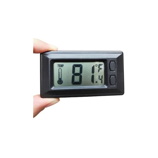SHINING HOUSE Mini Digitalt Biltermometer Svart