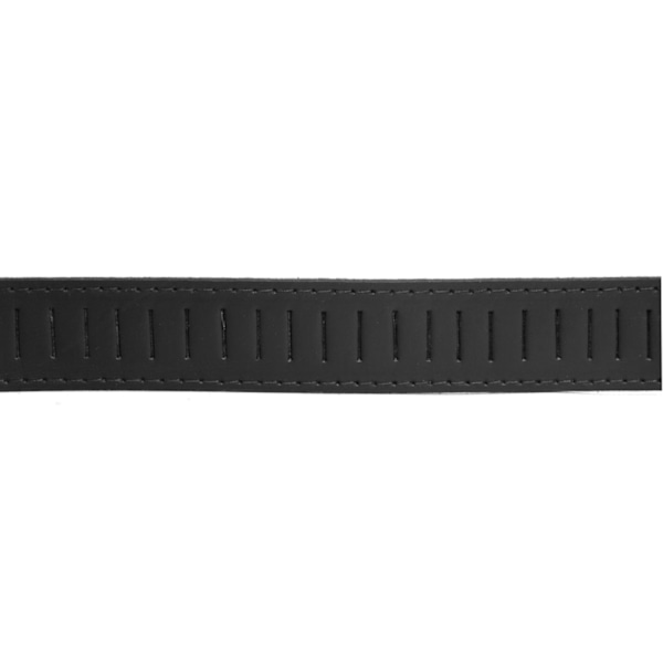 Svart 35 mm jeansbälte i kalvskinn, 115 cm 115 cm