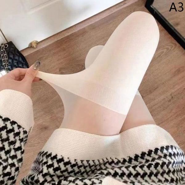 Seksikäs Patchwork-väri Naisten Sukkahousut Reisi Korkea A3