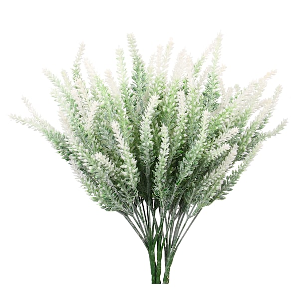 Konstgjorda blommor 6 buntar lavendelbukett för bröllop hem