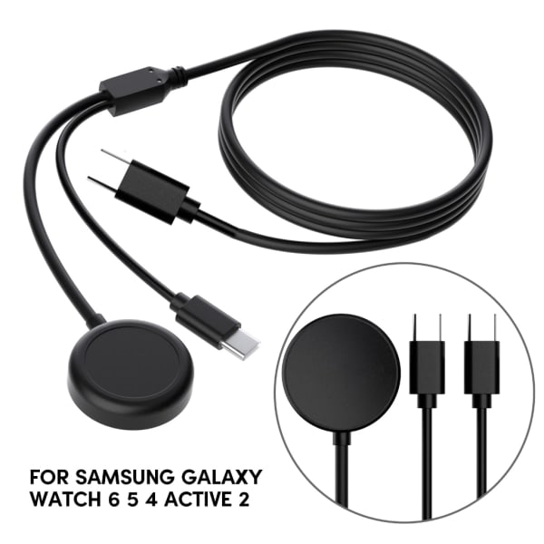 Magneettinen latausteline, latauskaapeli, yhteensopiva watch 6 5 4 Active 2 USB -pikalatauskaapeli, virtalähdekaapeli