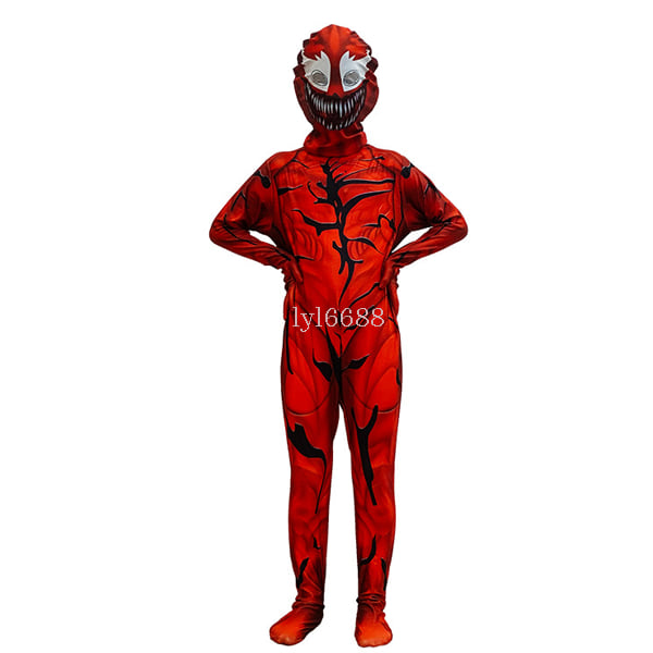 Halloween-kostym för barn, superhjälte Spider-Man tights Homecoming Expedition Iron Man-dräkt Red Venom XL