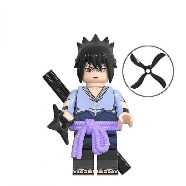 Konoha-kylän lasten kokoonpantava lelu Naruto-sarja Metkay Valkoinen Minifiguuri Rakennuspalikat