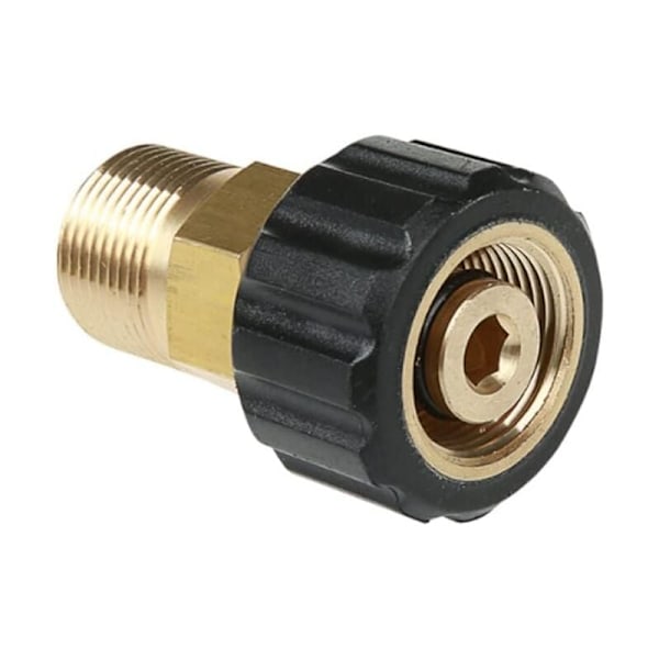 M22 x 14mm till M22 x 15mm Högtryckstvätt Mässingsadapter Snabbkoppling