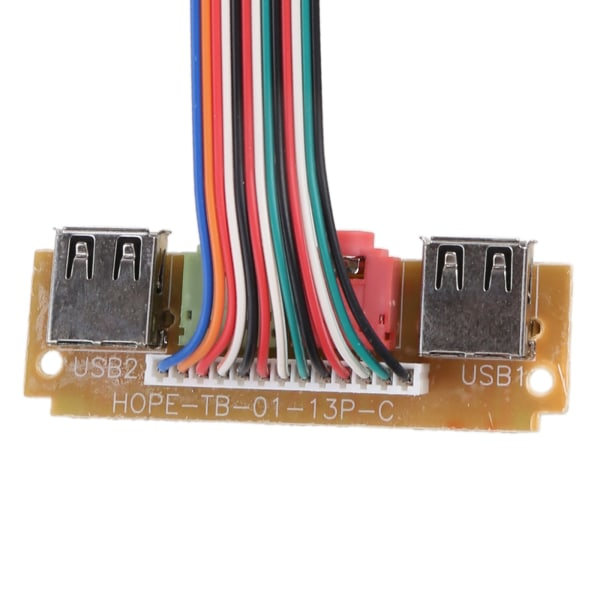 USB PC-computer til kabinet 6CM frontpanel USB-lydport mikrofon hovedtelefonkabel Compu