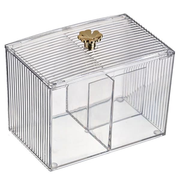 Sminkeoppbevaring Organizer Baderomsboks Bomullspinne Oppbevaring