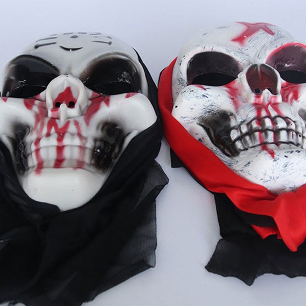 Cosplay Kostymer Skräck Ghost Cosplay Mask The Face Headwea B One size B One size