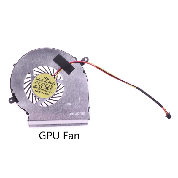 CPU GPU-fläkt för MSI GE72 GE62 PE60 PE70 GL62 GL72 2QD 2QE 2QF 007X 053X 216XCN Kylare PAAD06015SL DC5V 0,55A Kylare GPU