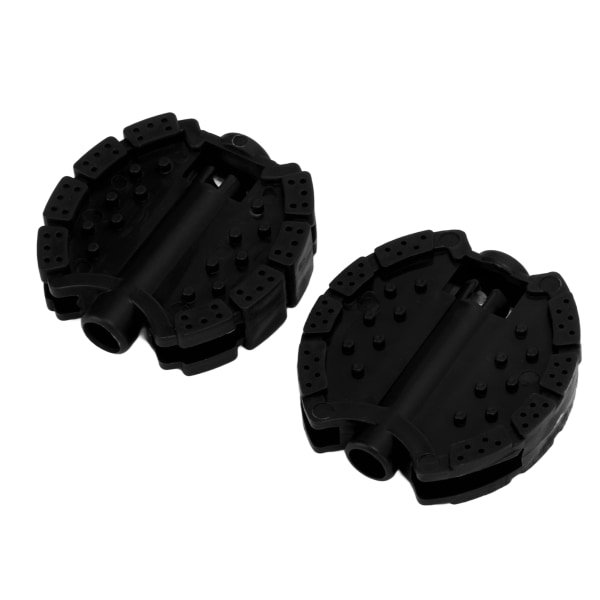 2 stk Barncykelpedal Plast Trehjuling Barncykelpedaler Barnevogn Baby Forhjul Fodpedaltilbehør Sort