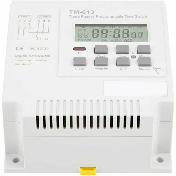 Programmerbar Timer - 380V Timer TM-613 Timerbrytare för Trefasmotor