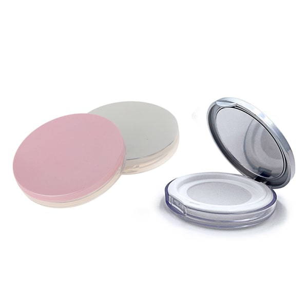 Bärbar Tom Kosmetisk Sifter Lös Burk Behållare Puff Box Cas Rosa one size Pink one size