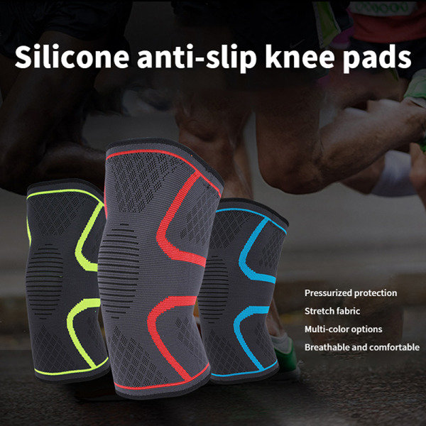 1 st Running fitness Sport Andas Knäskydd Protector Sup röd L red L