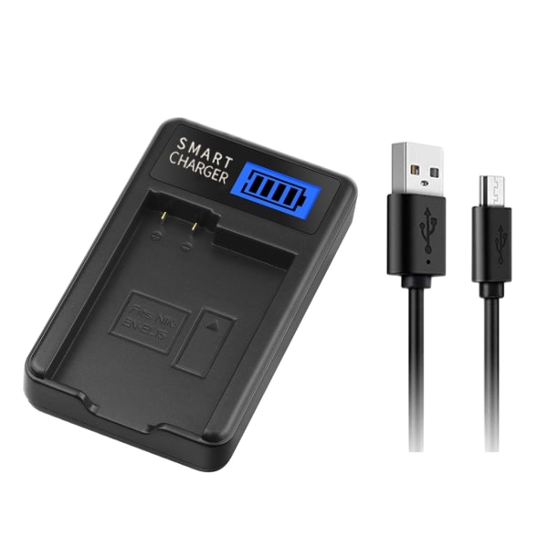 EN-EL15 LCD Enkeltlader Batterilader for Nikon D500 D600 D610 D7000 D7100 D7200 D800E D810A Kamera Dock