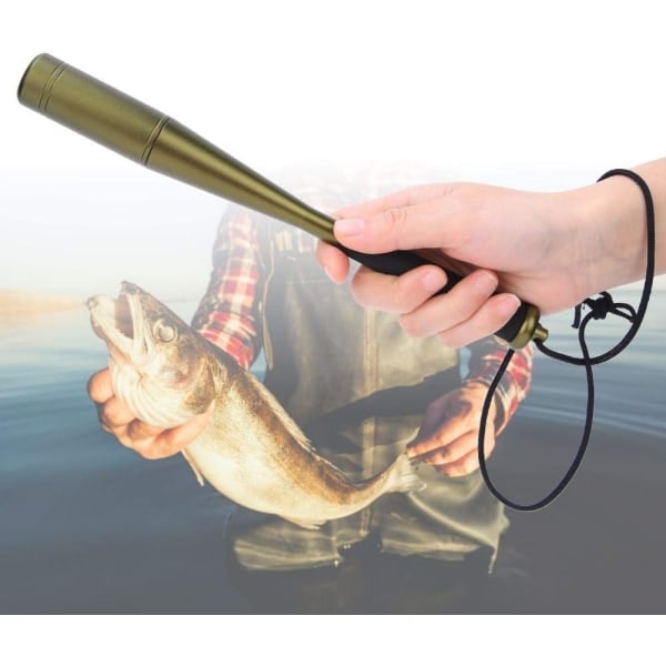 Fiskefladdermus Fiskpräst Fiske 25mm diameter Fiskefladdermusverktyg Aluminiumlegeringshuvud Fiskpräst grön