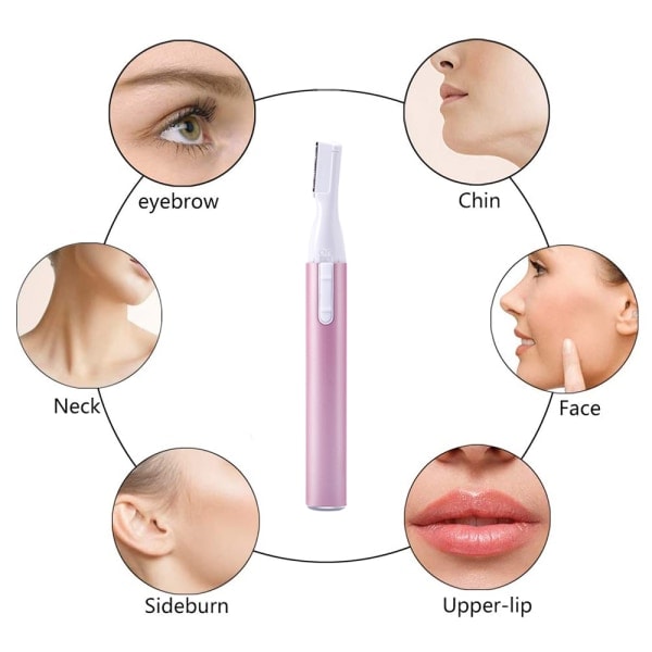 Mini Roterbar Dame Barbermaskin Elektrisk Bikini Ansiktstrimmer Presisjonstrimmer Øyenbrynsformerer Razor Kit Armhuler Ben