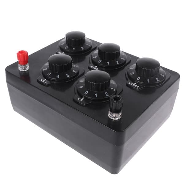 Modstandsboks Justerbar Laboratoriums Roterende Modstandssubstitutionsboks 0 til 9999,9 Ohm