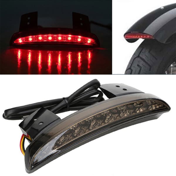 Montering af Motorcykel XL883 1200 Led Baglygte bag Sort