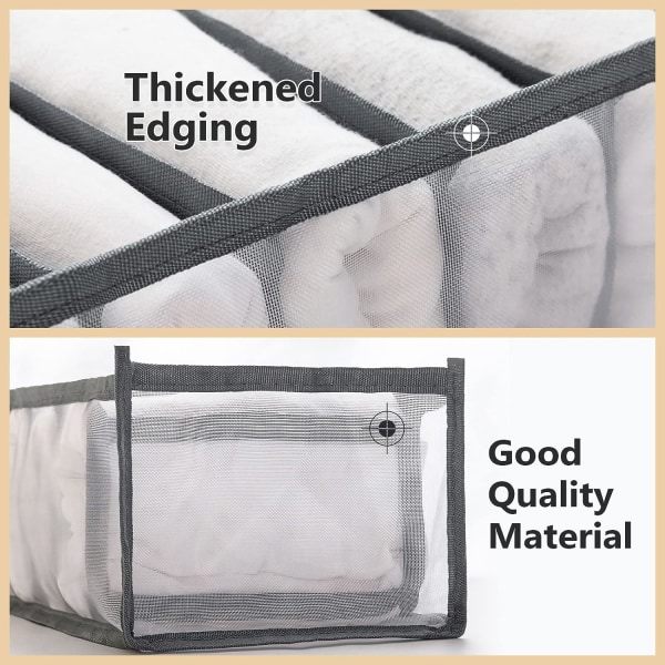 3-pack Garderobskläder Organiserare, Underklädesorganiserare BH-organiserare