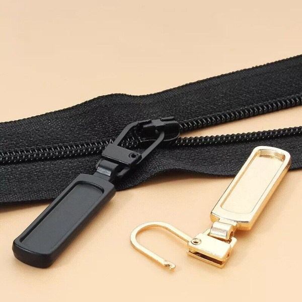10X Zipper Fixer Reparation Pull Tab Kit Väskor Ersättningsgjuten Slider Fix Puller， Hvid