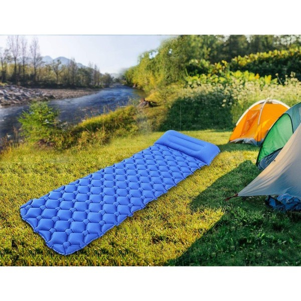Uppblåsbar liggunderlag, uppblåsbar campingluftmadrass - Perfekt