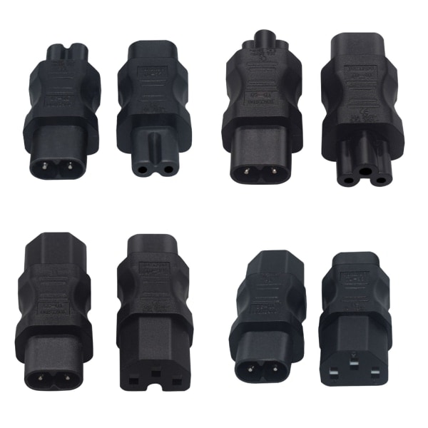 C7 til C8 lige adapter han til hun Adapter C7 til C8 adapter Kabeladapter C8 til C13/C8 til C15/C8 til C5 Kompakt - null - C8 til C13
