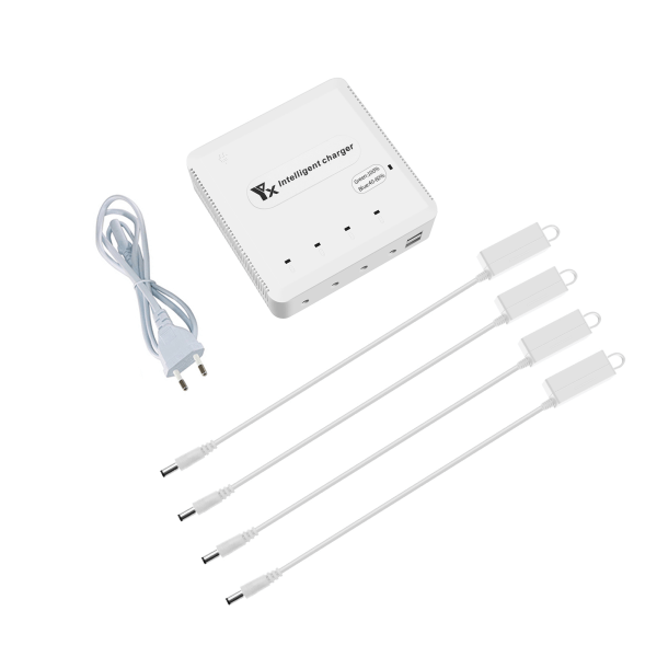 6-i-1 LED Batterilader til Mavic 3 Drone Batterilader Hub Batterilader EU/US/AU/UK Adapter null - EU Stik