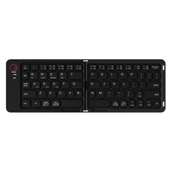Trådløst Bluetooth Folde-tastatur, Stille Kompakt Design Til Telefoner, Bærbare Computere, Tablets Og Kontorbrug, Sort