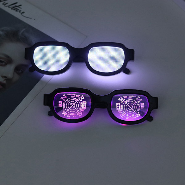 Nya Led Ljusglasögon Conan Med Samma Typ av Självlysande Glas A2 one size A2 one size