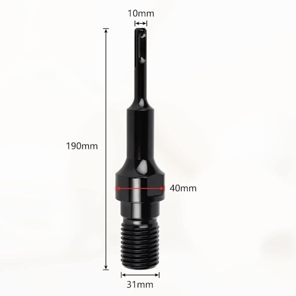 SDS PLUS Adapter til 1 1/4\" UNC Diamantborekrone, 1934CM Kerneboreadapter