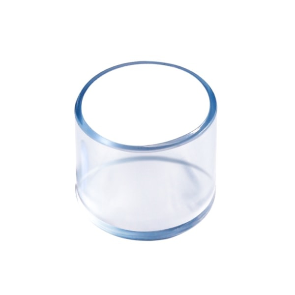 16 stycken stolsbenskydd i silikon, runda kuddar, Diameter: 19 mm