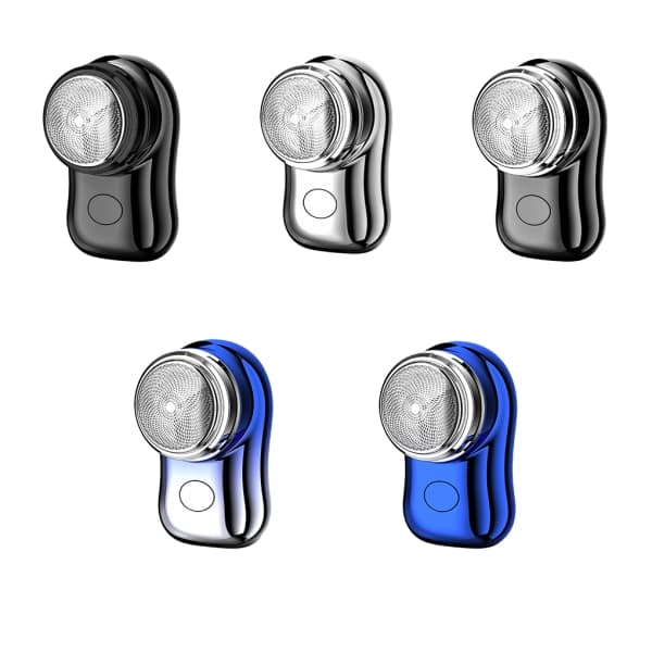 Bærbar minirakapparat for menn Tørr og våt Lavt lyd Rask Gradient blå Gradient blue