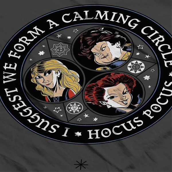 Disney Hocus Pocus Halloween lugnande cirkel huvtröja för män XL