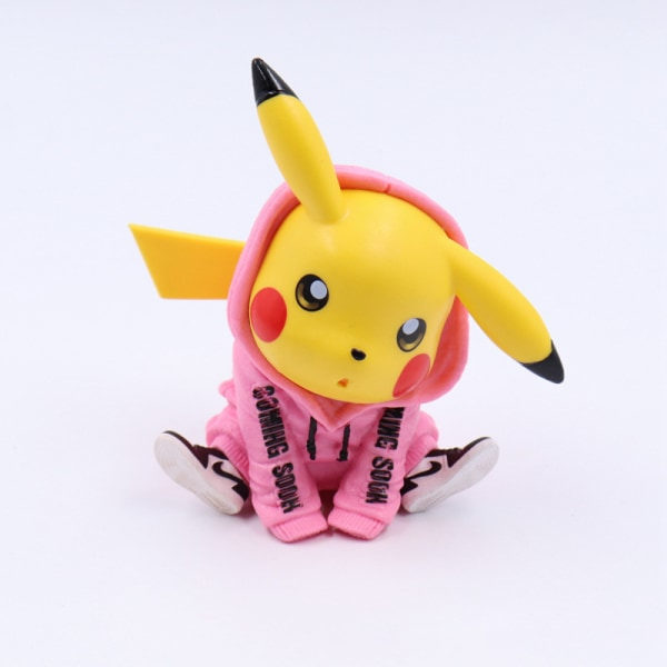 1. Biltillbehör Auto Pikachu Bildekorationer Bilinredning Svart one size Black one size