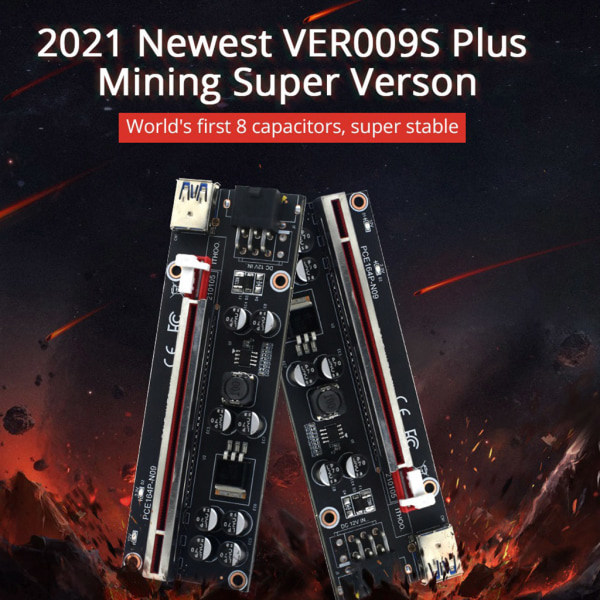 VER009S Plus -jatkokortti PCI-E -jatkokortti Express 1X 16X USB3.0 -kaapeli Mi