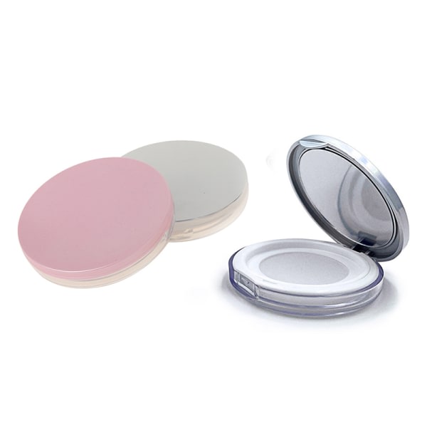 Bærbar Tom Kosmetisk Sifter Løs Burk Beholder Puff Box Cas Sølv one size Silver one size