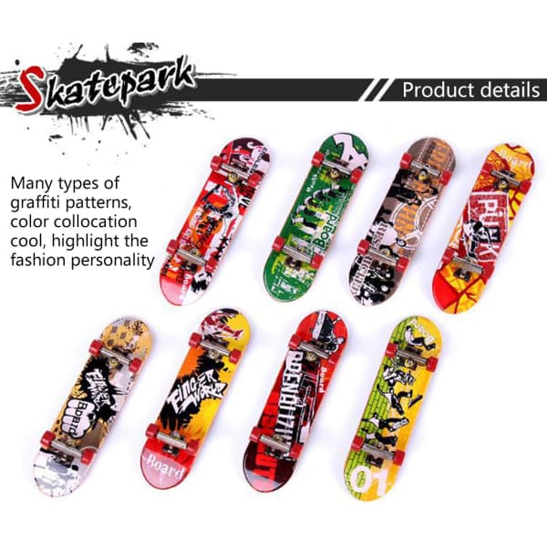 Mini Fingerboard Skateboard Bärbar Multifunktionell Skateboard Set